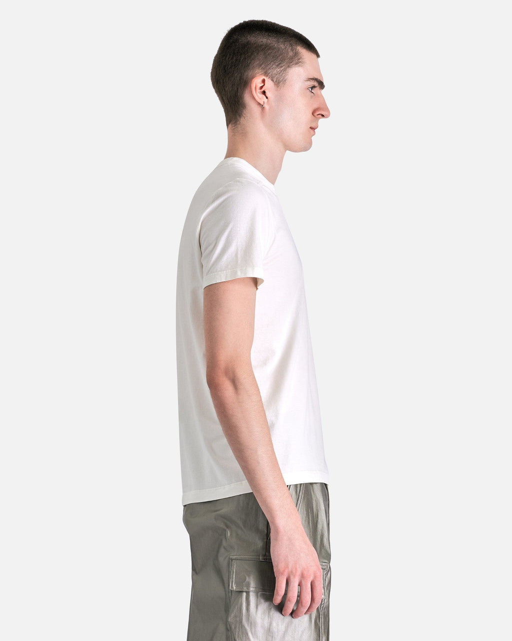 Short Level T-Shirt In Milk Rick owens – Гарантія оригінальності – вид ззаду