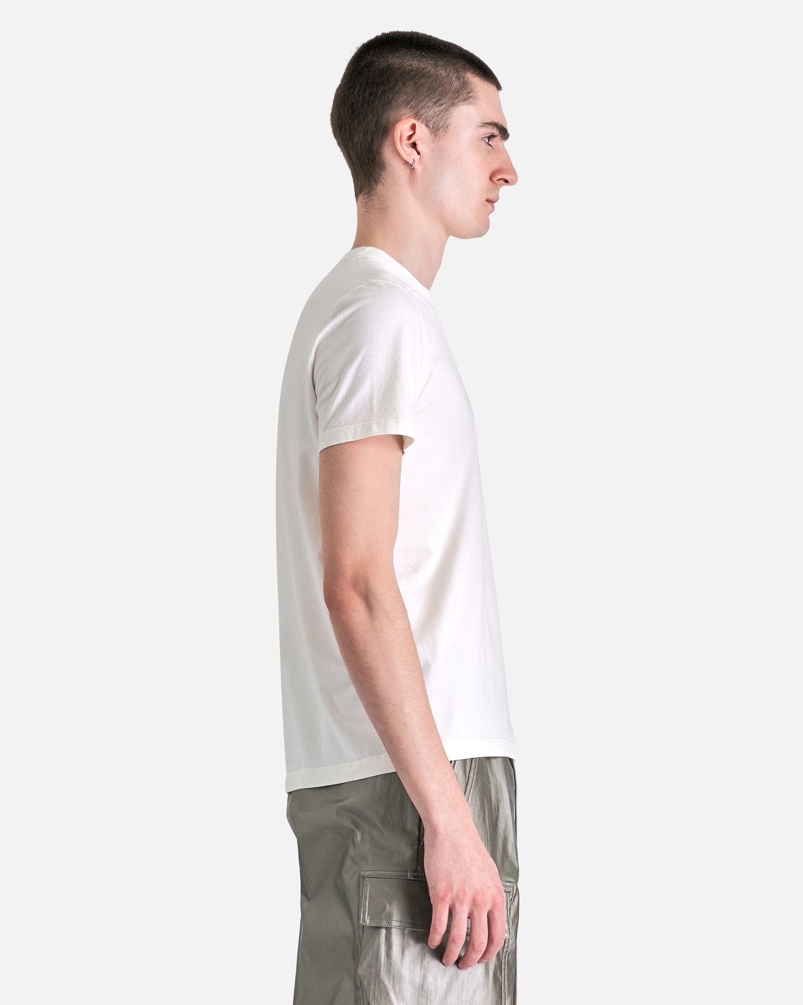 Short Level T-Shirt In Milk Rick owens – Гарантія оригінальності – вид ззаду
