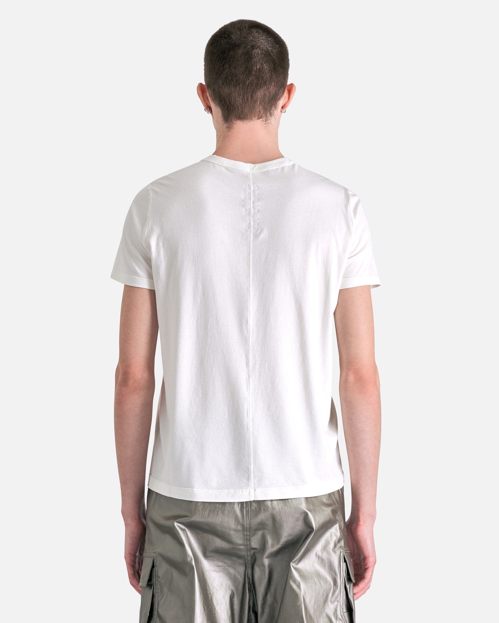 Short Level T-Shirt In Milk Rick owens – Гарантія оригінальності – детальний вид