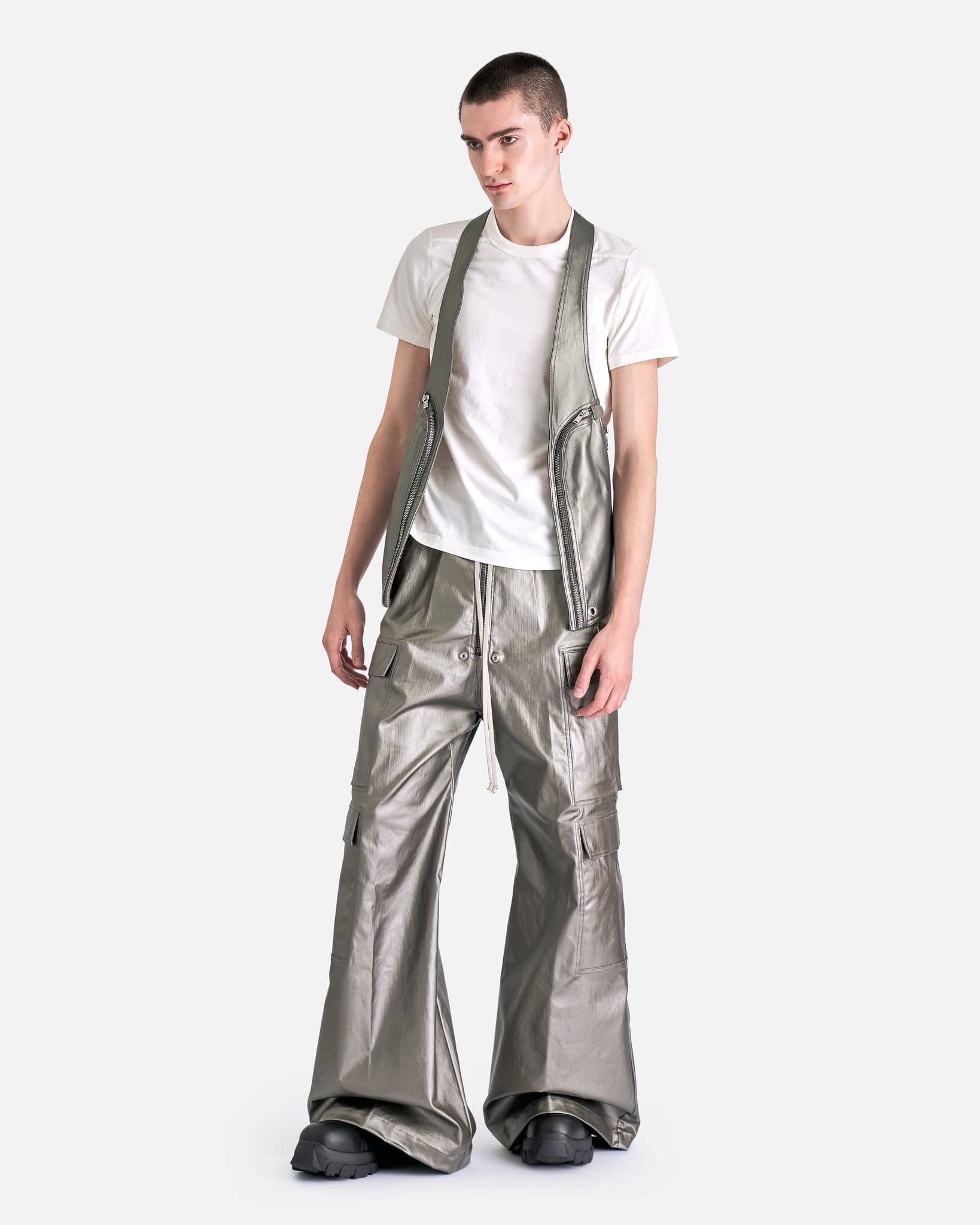 Short Level T-Shirt In Milk Rick owens – Гарантія оригінальності – збільшений вид