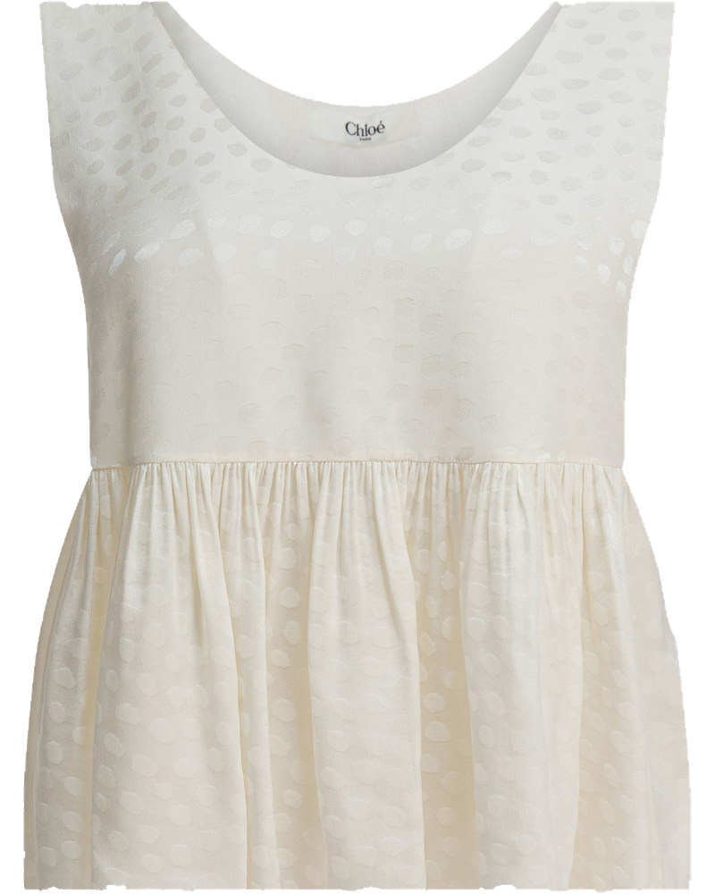 Оригінальна Silk Peplum Top Chloe