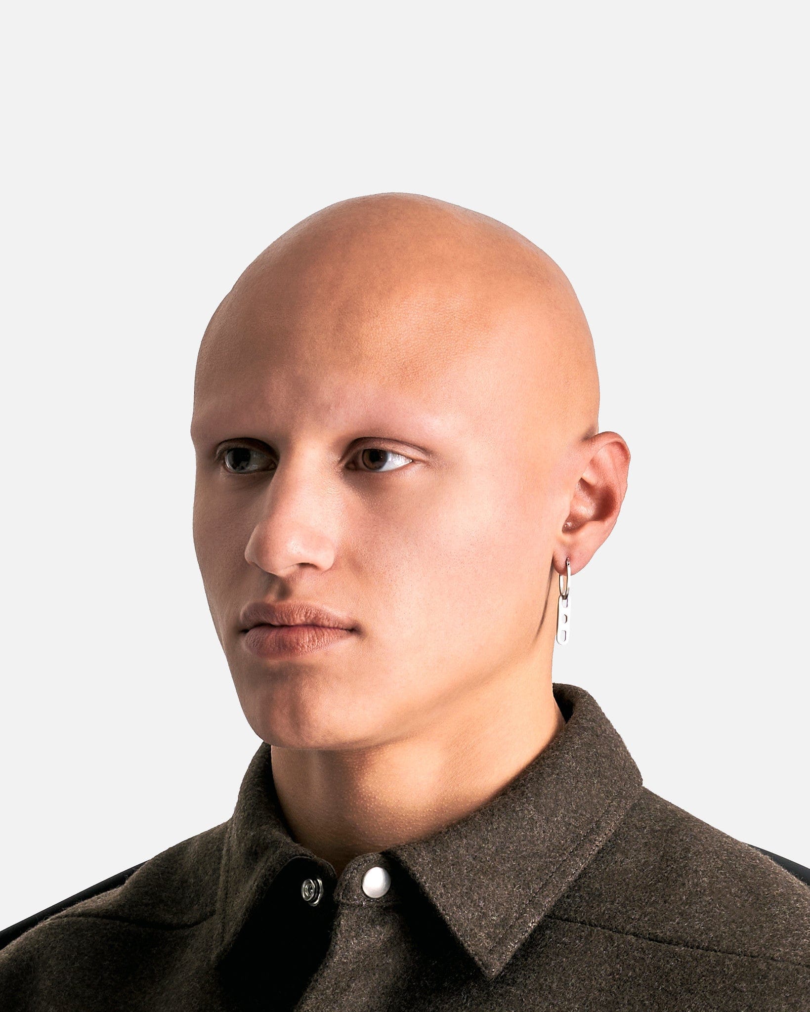 Single Link Earring In Palladio Rick owens оригінал – Купити в Україні – вид ззаду