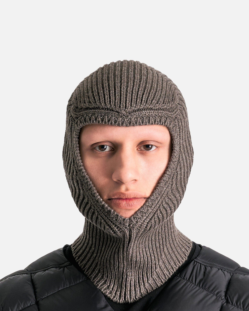 Оригінальна Skull Balaclava In Dust Rick owens – вид ззаду