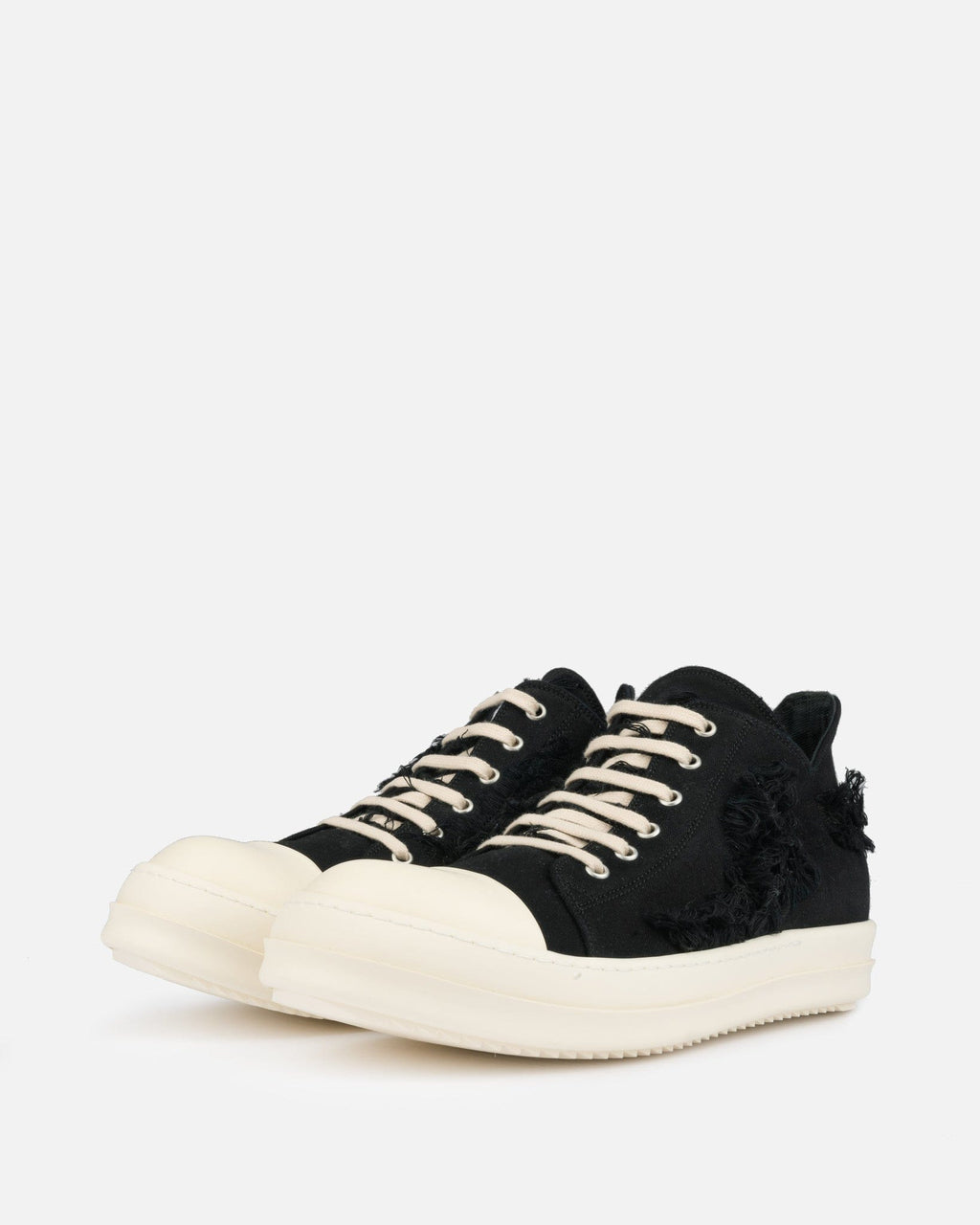 Slashed Low Ramones In Black Rick owens оригінал – Купити в Україні – вид ззаду