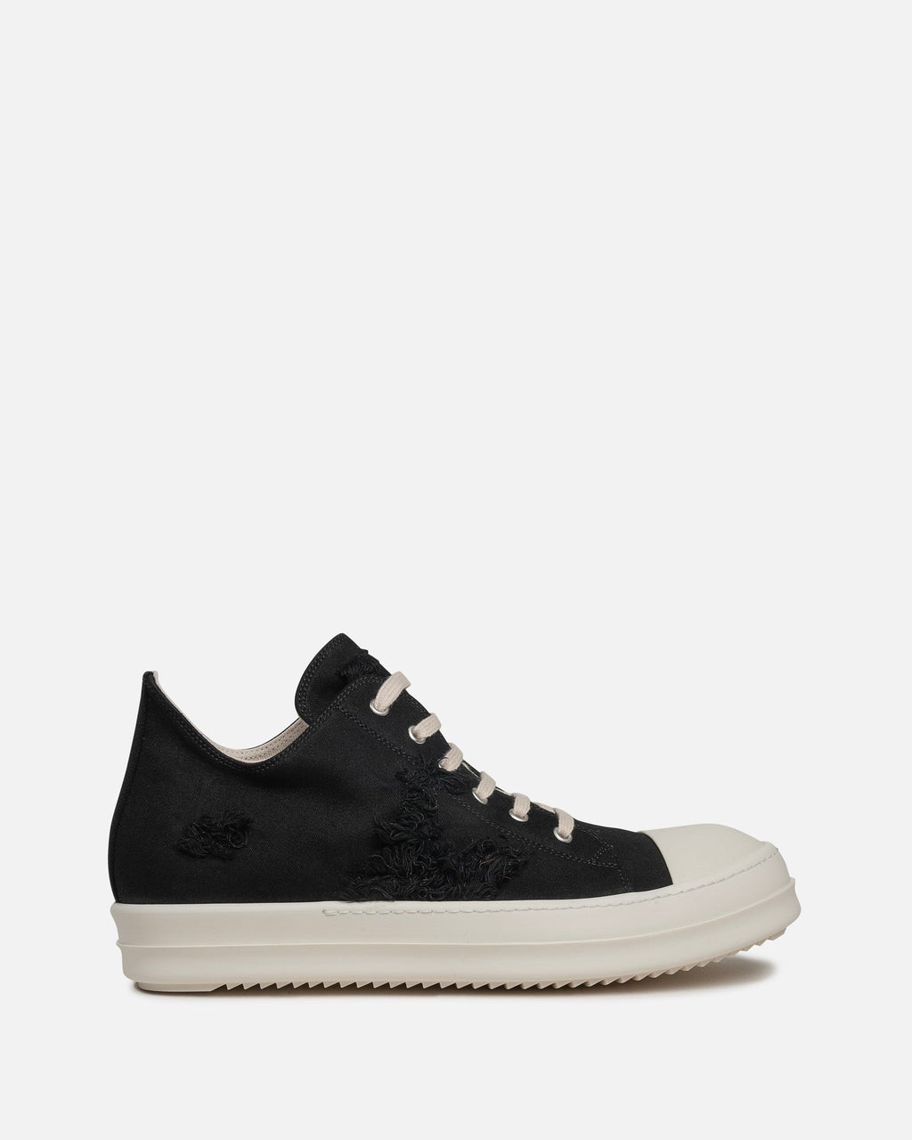 Slashed Low Ramones In Black Rick owens оригінал – Купити в Україні – боковий вид