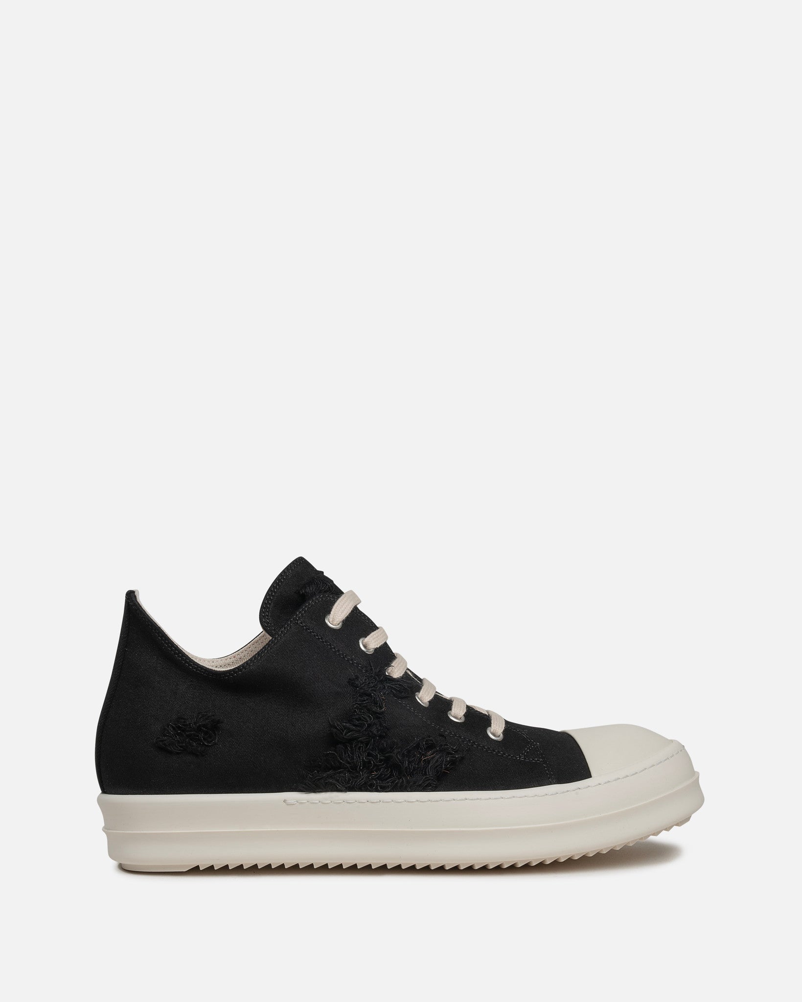 Slashed Low Ramones In Black Rick owens оригінал – Купити в Україні – боковий вид