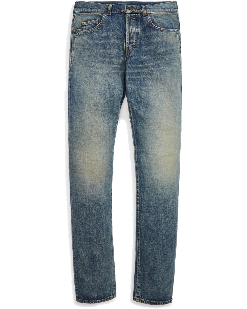 Оригінальна Slim Fit Jean Dirty Sandy Blue Saint laurent