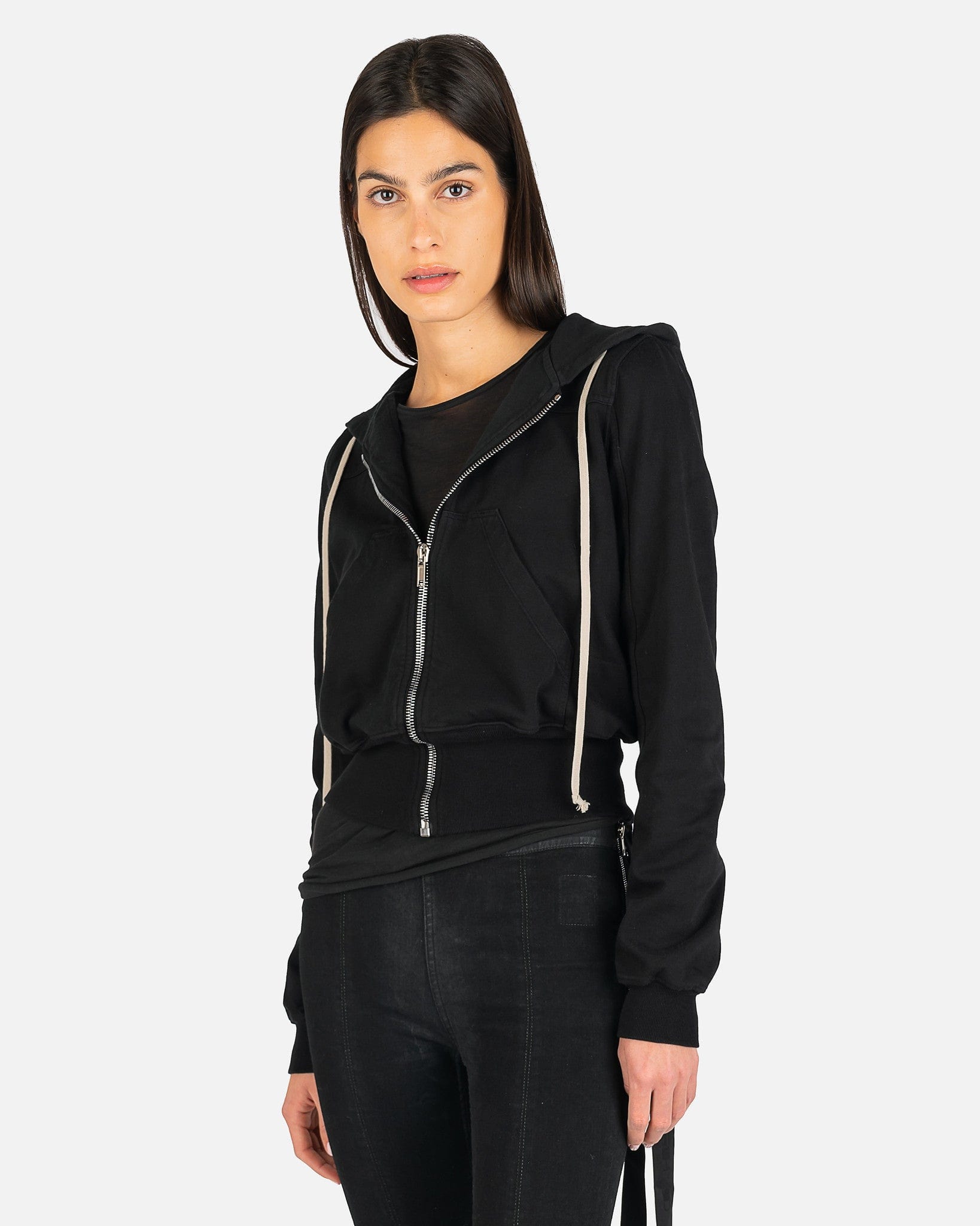 Small Hoodie In Black Rick owens оригінал – Купити в Україні – боковий вид