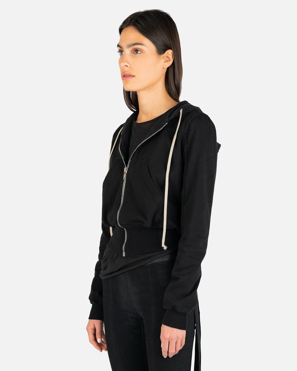 Small Hoodie In Black Rick owens оригінал – Купити в Україні – вид ззаду