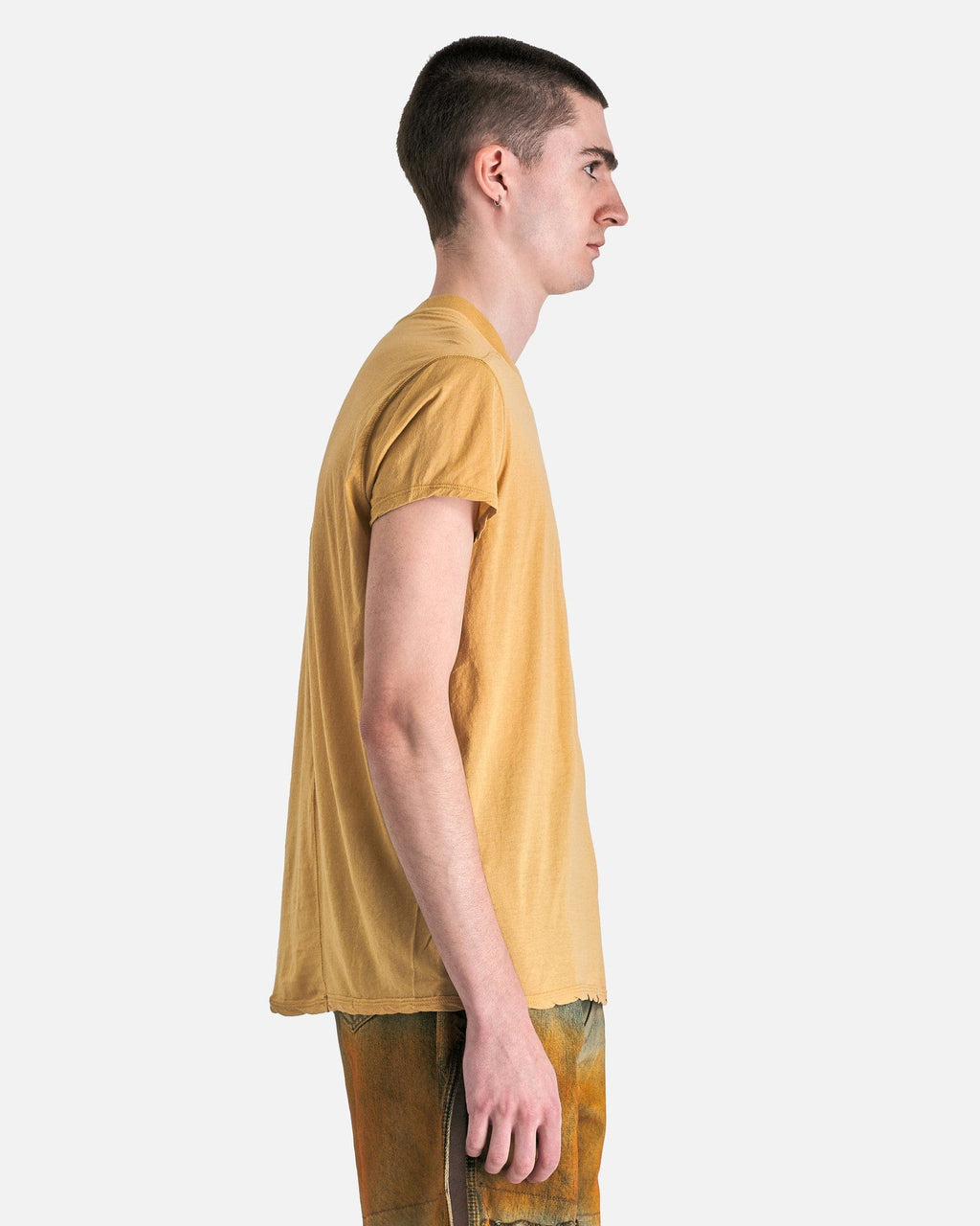 Оригінальна Small Level T-Shirt In Mustard Rick owens – вид ззаду