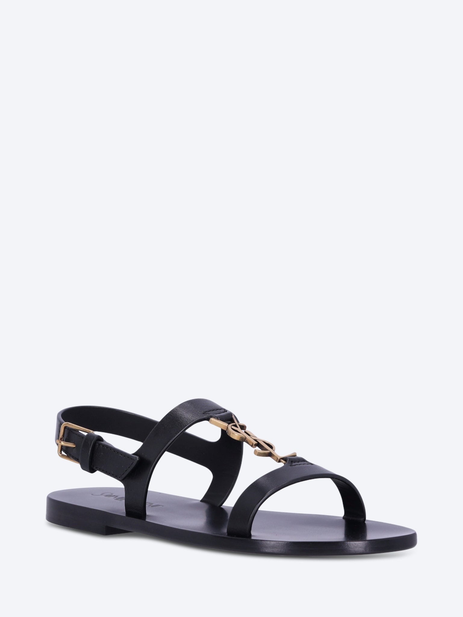 Smooth Leather Cassandre Sandals Saint laurent оригінал – Купити в Україні – вид ззаду
