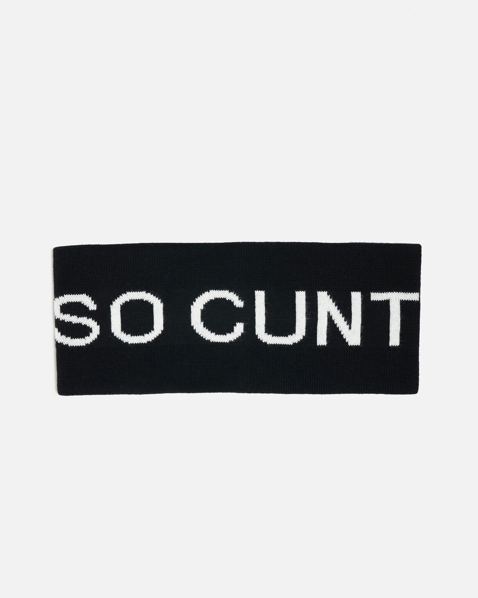 So Cunt Headband In Black Rick owens – Гарантія оригінальності – боковий вид