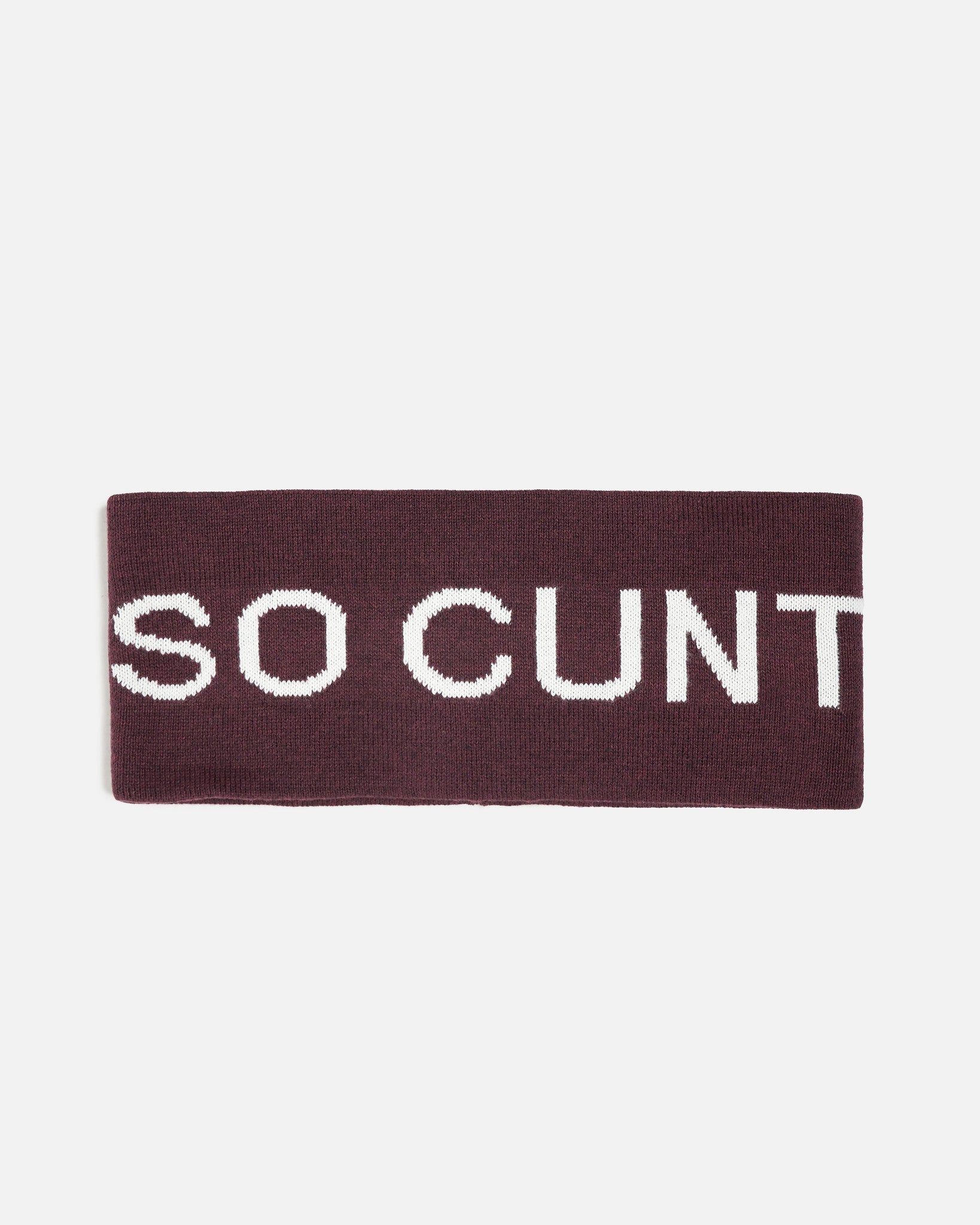 Оригінальна So Cunt Headband In Mauve Rick owens – боковий вид