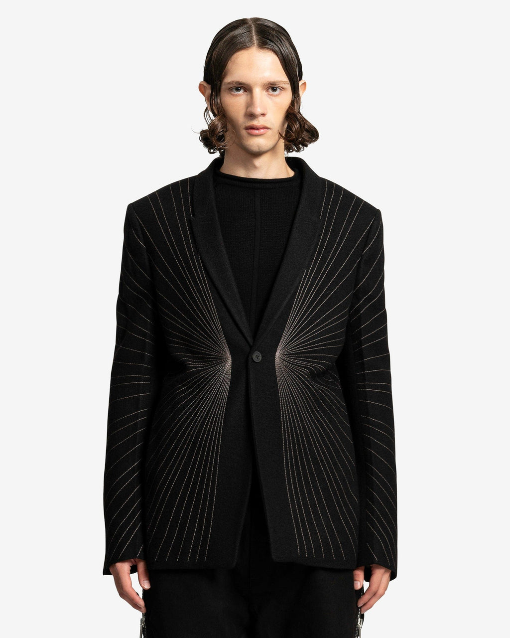 Soft Blazer In Black Rick owens оригінал – Купити в Україні – боковий вид