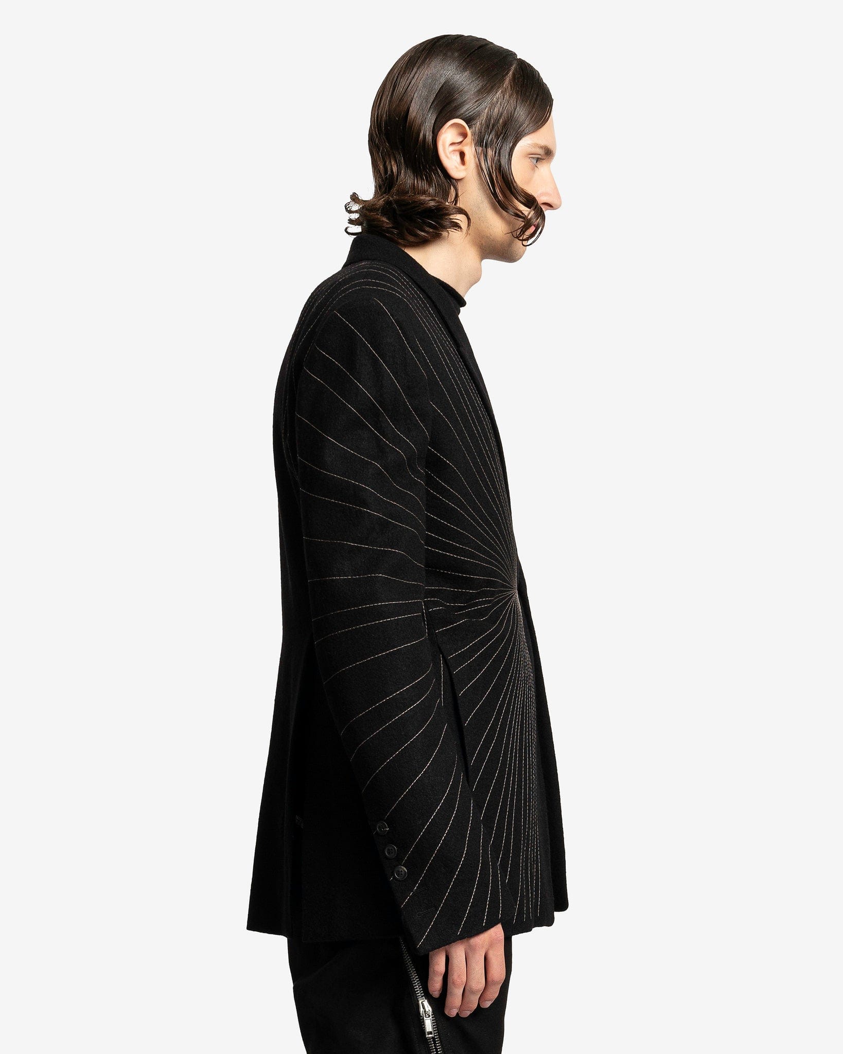 Soft Blazer In Black Rick owens оригінал – Купити в Україні – вид ззаду