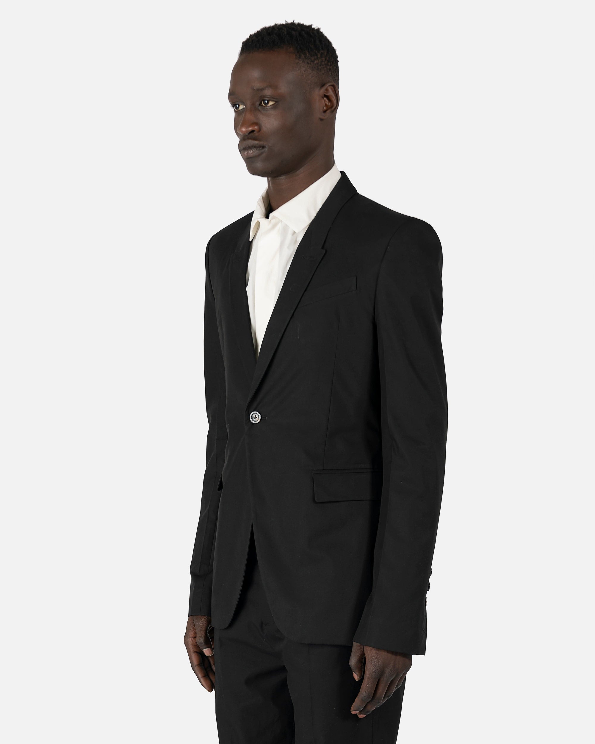 Soft Blazer In Black Rick owens оригінал – Купити в Україні – вид ззаду
