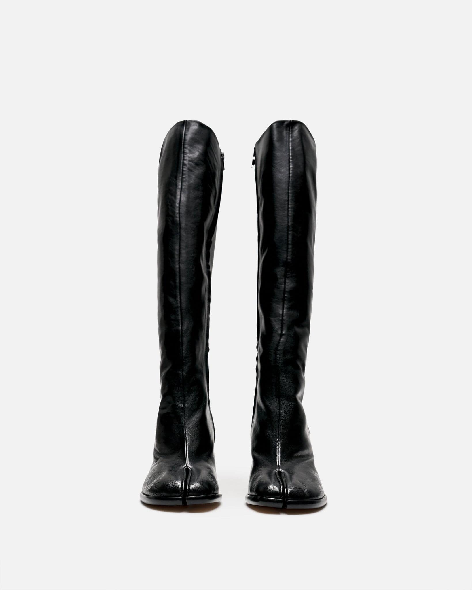 Soft Nappa Leather Tabi Knee-High Boots In Black Maison margiela оригінал – Купити в Україні – детальний вид