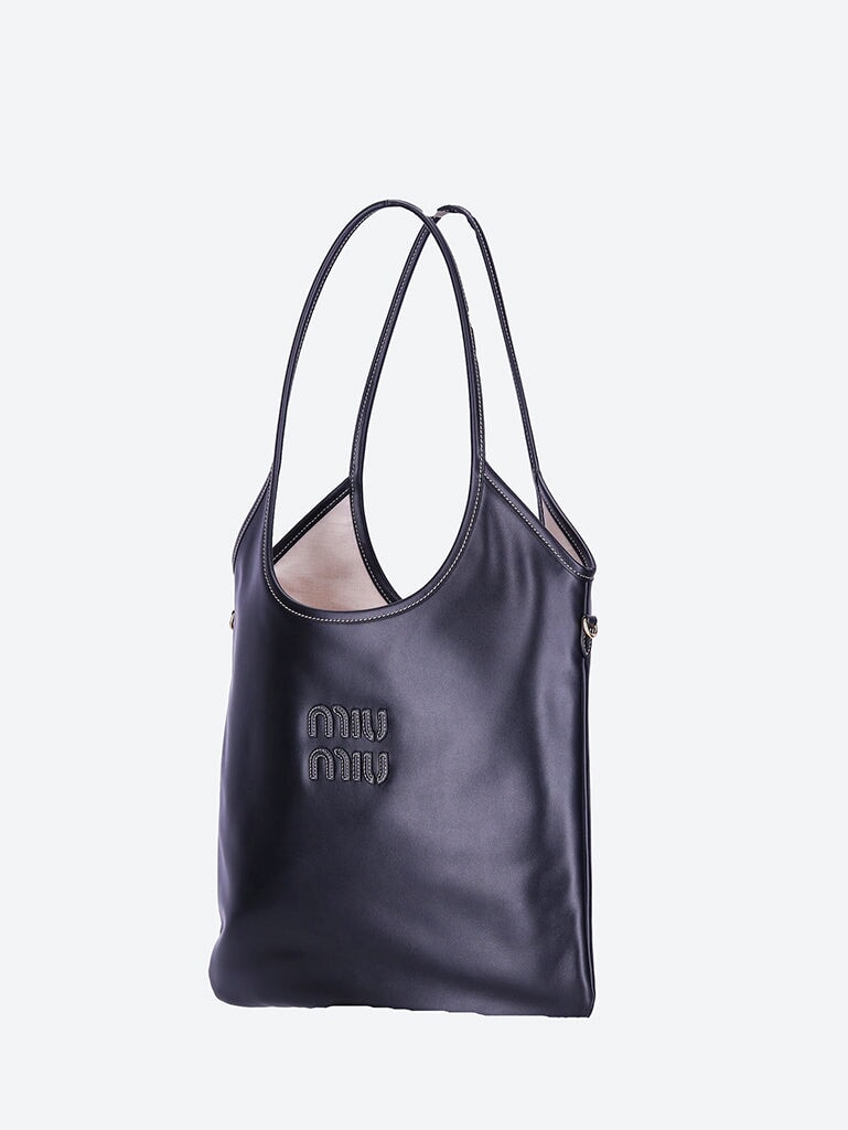 Оригінальна Leather Tote Bag Miu miu – вид ззаду