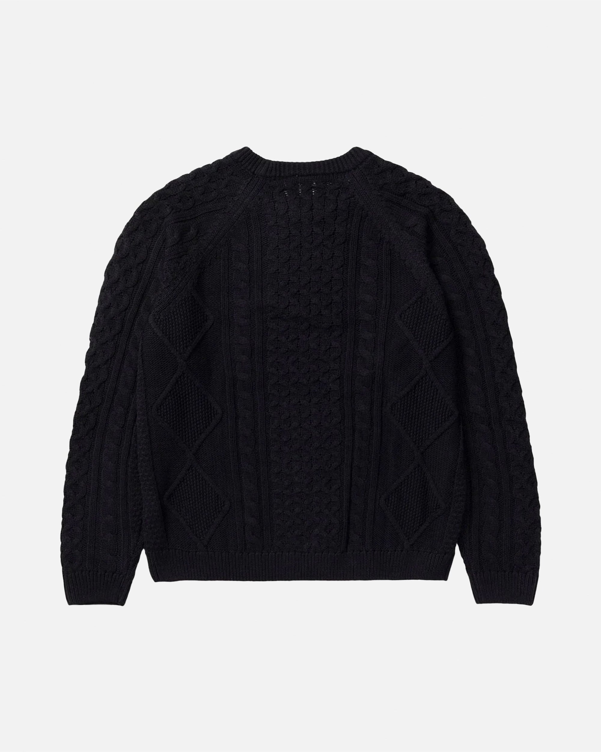 Sportswear Cable Knit Sweater In Black Nike оригінал – Купити в Україні – вид ззаду - NIKE