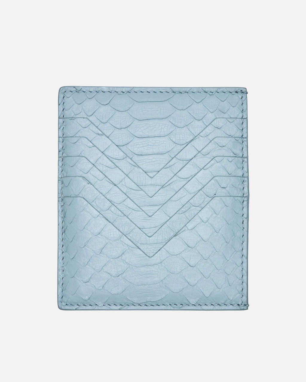 Square Credit Card Holder In Pale Blue Rick owens – Гарантія оригінальності – боковий вид