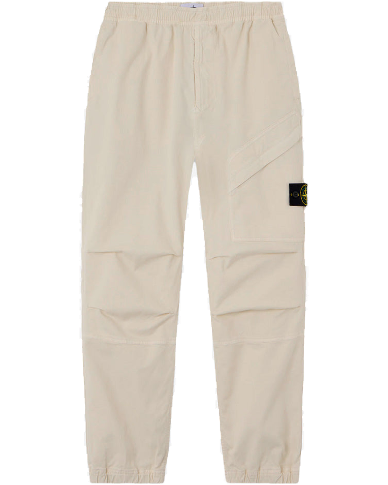 Beige Loose-Fitting Pants With Elastic And Badge Stone island – Гарантія оригінальності