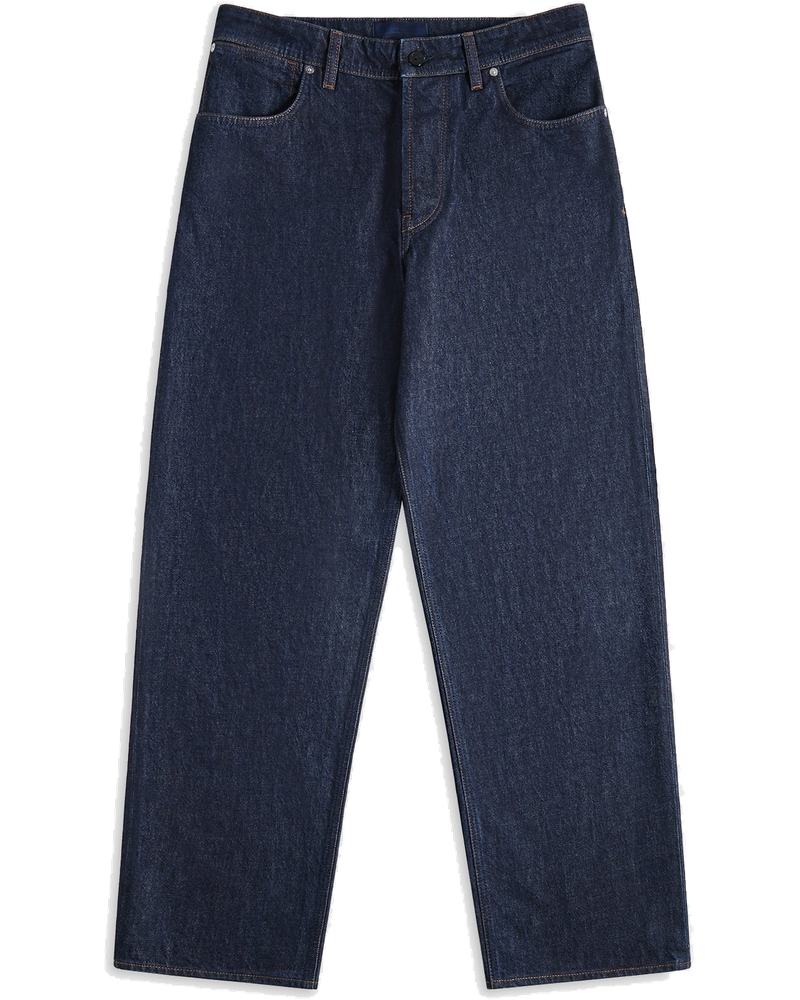 Оригінальна Broken Twill Cotton Old Effect Pants Blue Stone island