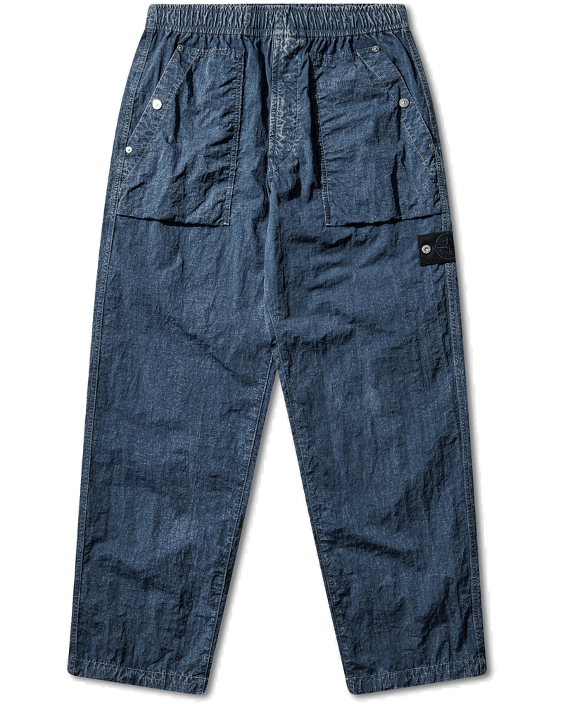 Mens Hollow Fibre Nylon Indigo-Tc + Mamo Corrosion Pants Indigo Stone island – Гарантія оригінальності