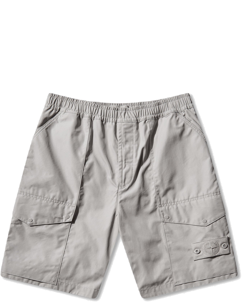 Mens Ghost All-Weather Cotton Canvas Cargo Shorts Dust Stone island оригінал – Купити в Україні