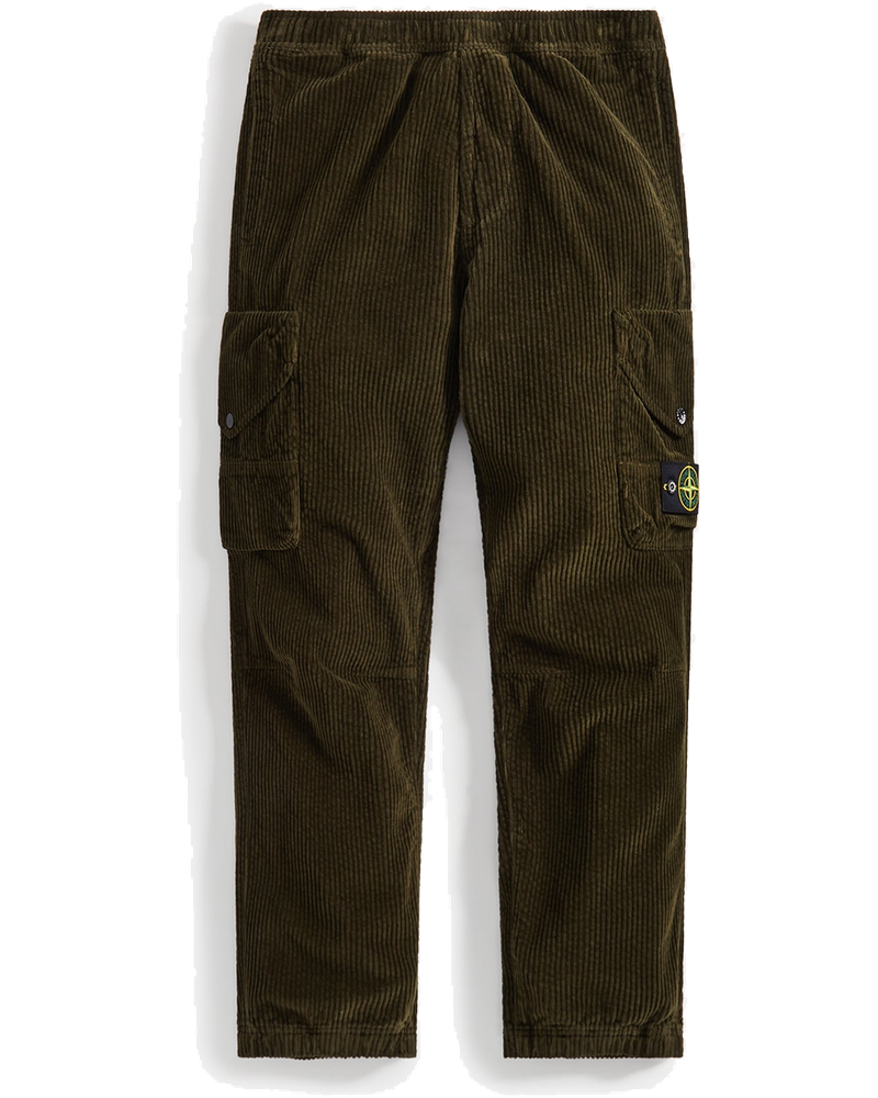 Cotton Corduroy Pant Olive Stone island оригінал – Купити в Україні