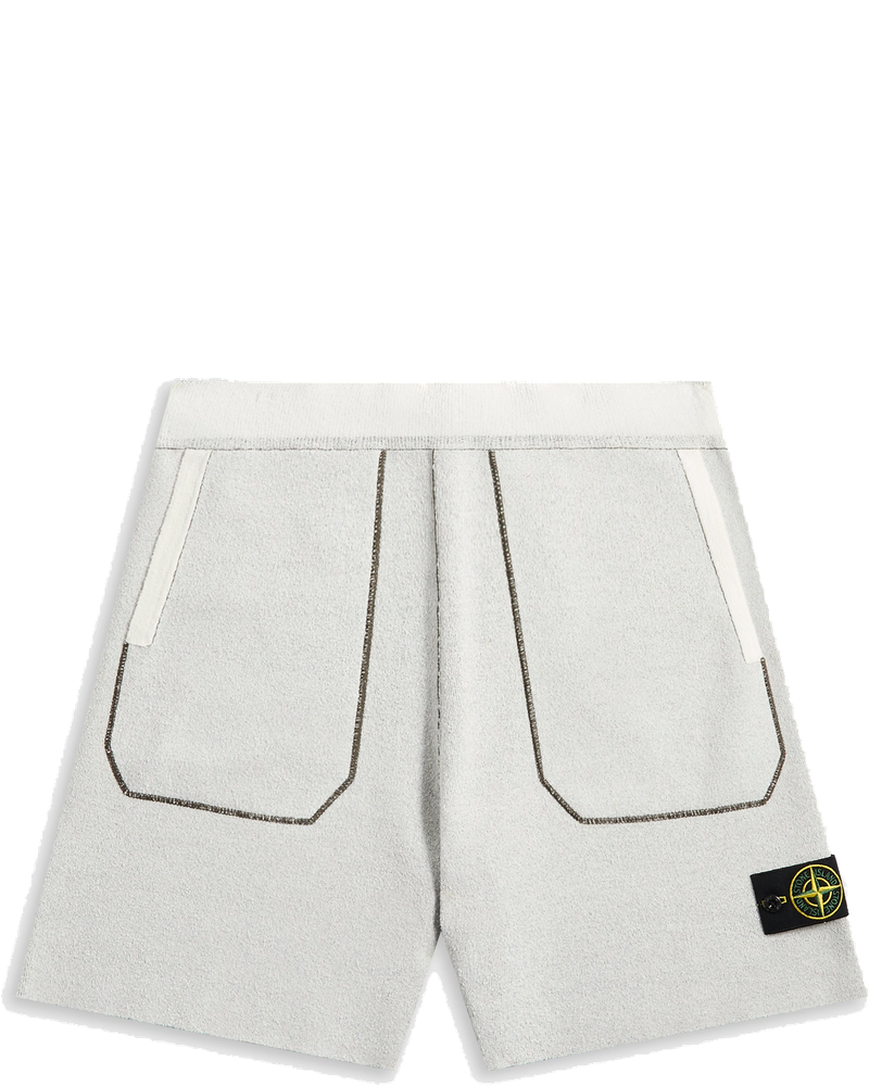 Double Face Bi Color Cotton Nylon Shorts Ivory Stone island оригінал – Купити в Україні