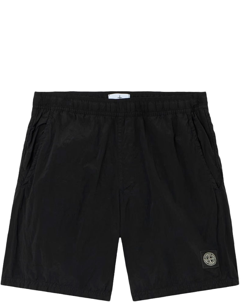 Black Medium Length Swim Shorts With Pockets Stone island оригінал – Купити в Україні