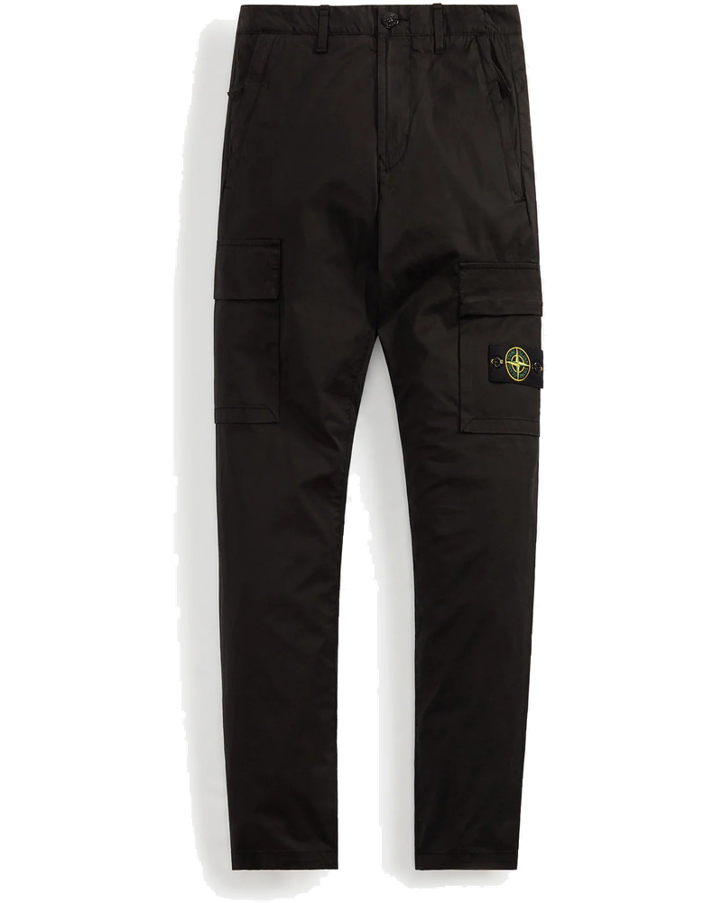 Stretch Cotton Gabardine Garment Dyed Cargo Pant Black Stone island – Гарантія оригінальності