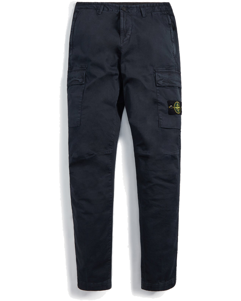 Stretch Broken Twill Garment Dyed Old Effect Cargo Pants Anthracite Stone island оригінал – Купити в Україні
