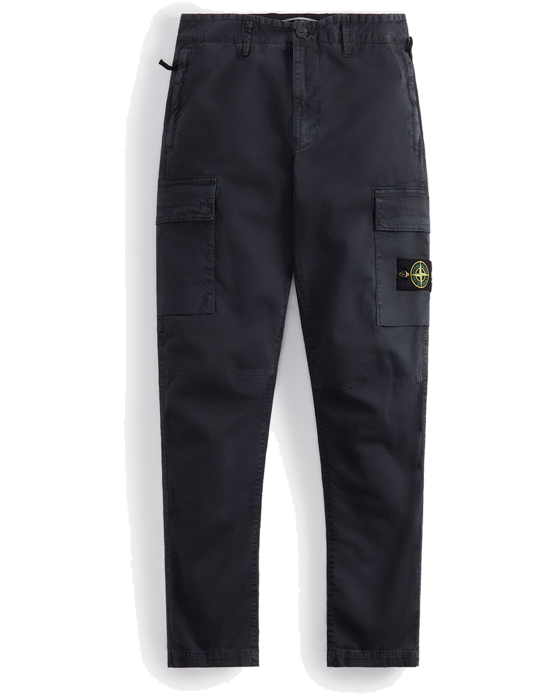 Оригінальна Stretch Broken Twill Garment Dyed Cargo Pant Charcoal Stone island