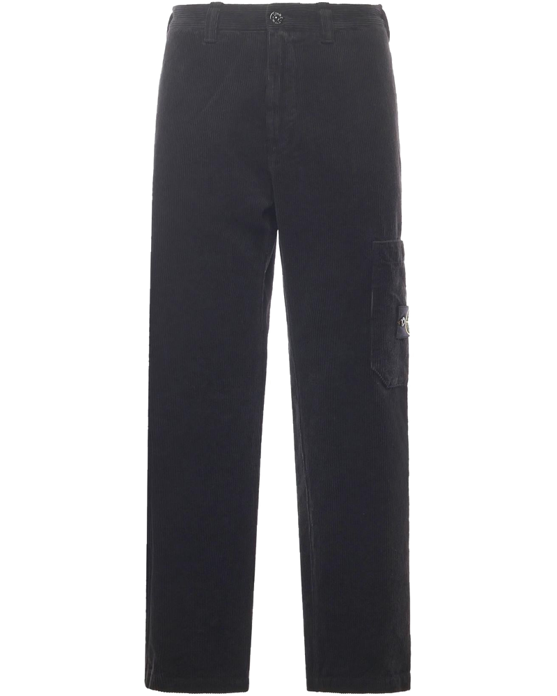 Оригінальна Pantalone In Velluto A Coste Con Logo Stone island
