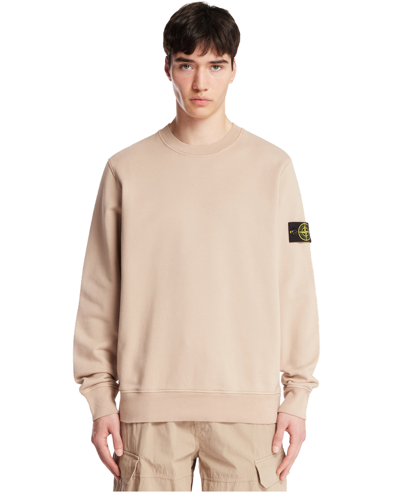 Beige Cotton Sweatshirt Stone island оригінал – Купити в Україні