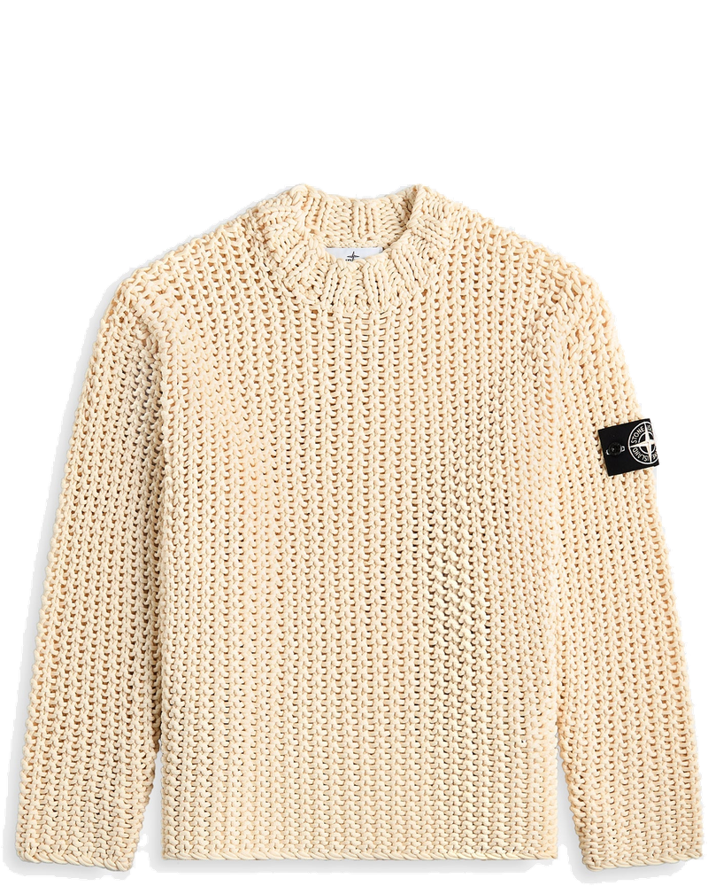 Chain Stitch Uv Reactive Sweater Cherry Beige Stone island оригінал – Купити в Україні