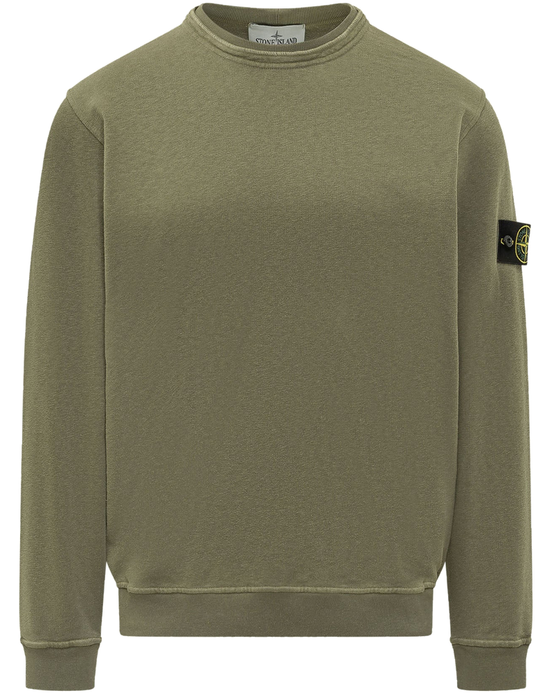 Crewneck Sweatshirt With Logo Patch Stone island – Гарантія оригінальності
