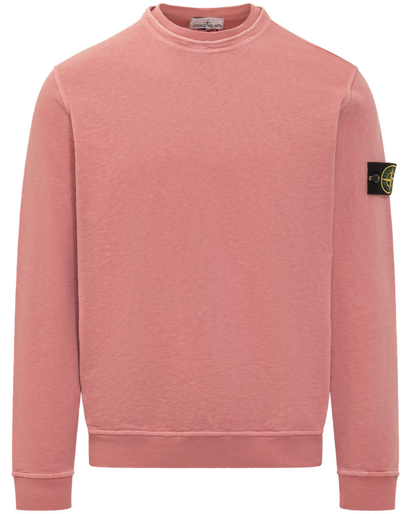 Crewneck Sweatshirt With Sleeve Patch Stone island оригінал – Купити в Україні