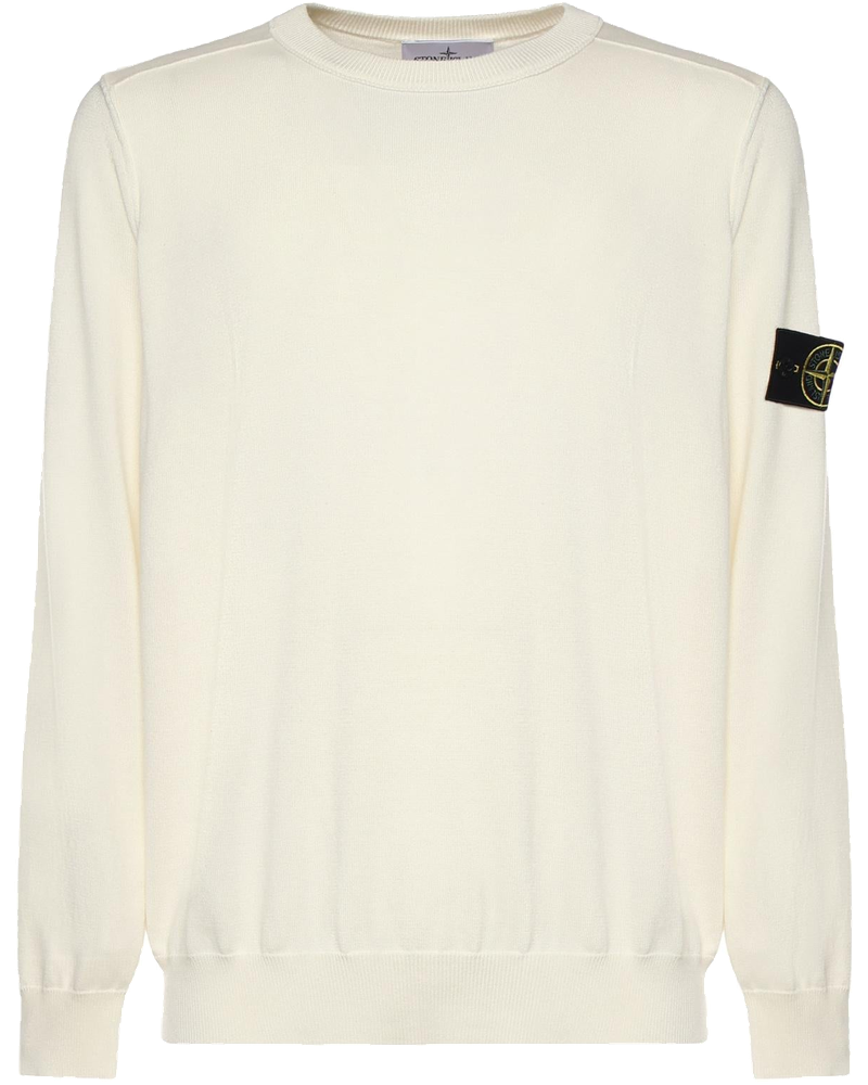 Оригінальна Maglione In Cotone Con Logo Stone island