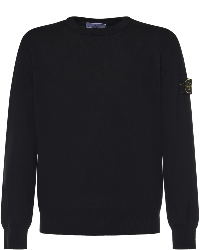 Оригінальна Maglione In Cotone Con Logo Stone island