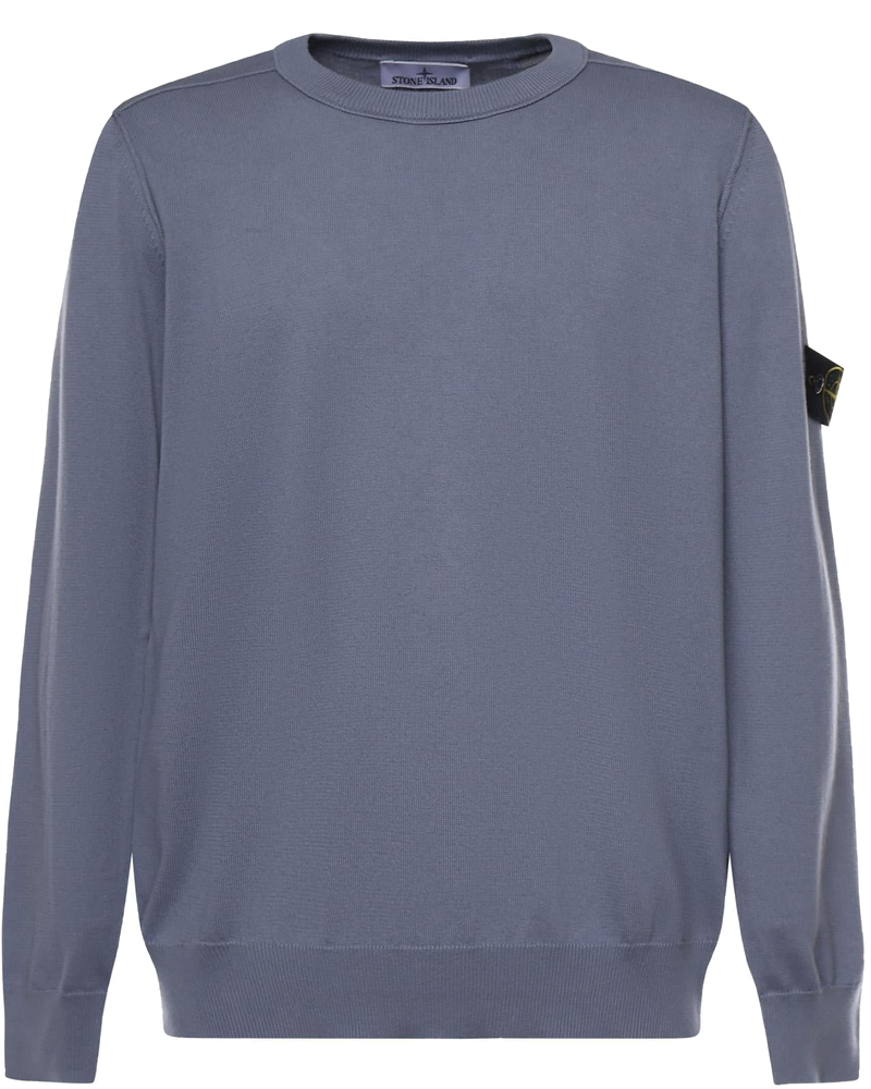 Оригінальна Maglione In Cotone Con Logo Stone island