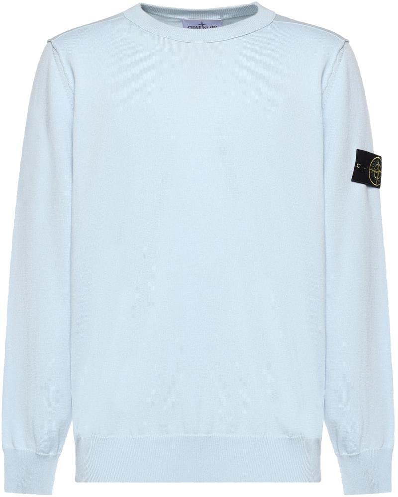 Оригінальна Maglione In Cotone Con Logo Stone island