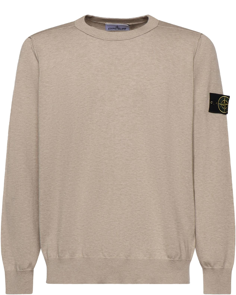 Оригінальна Maglione In Cotone Con Logo Stone island