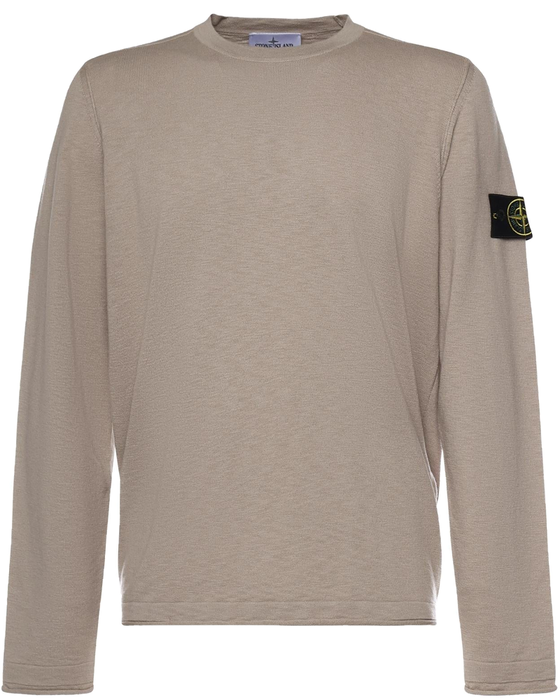 Оригінальна Maglione In Cotone E Nylon Con Logo Stone island