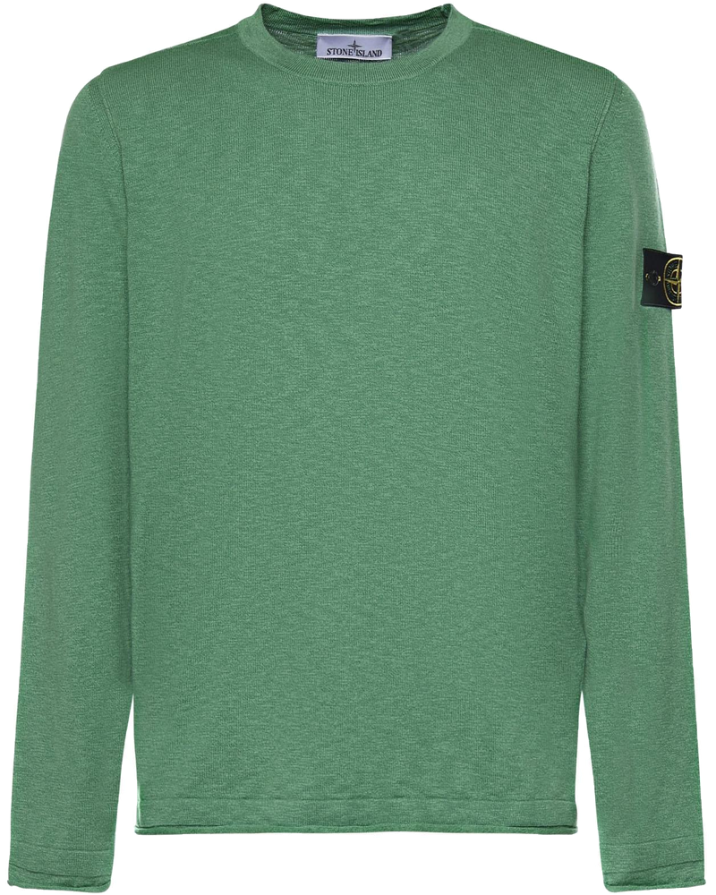 Оригінальна Maglione In Cotone E Nylon Con Logo Stone island