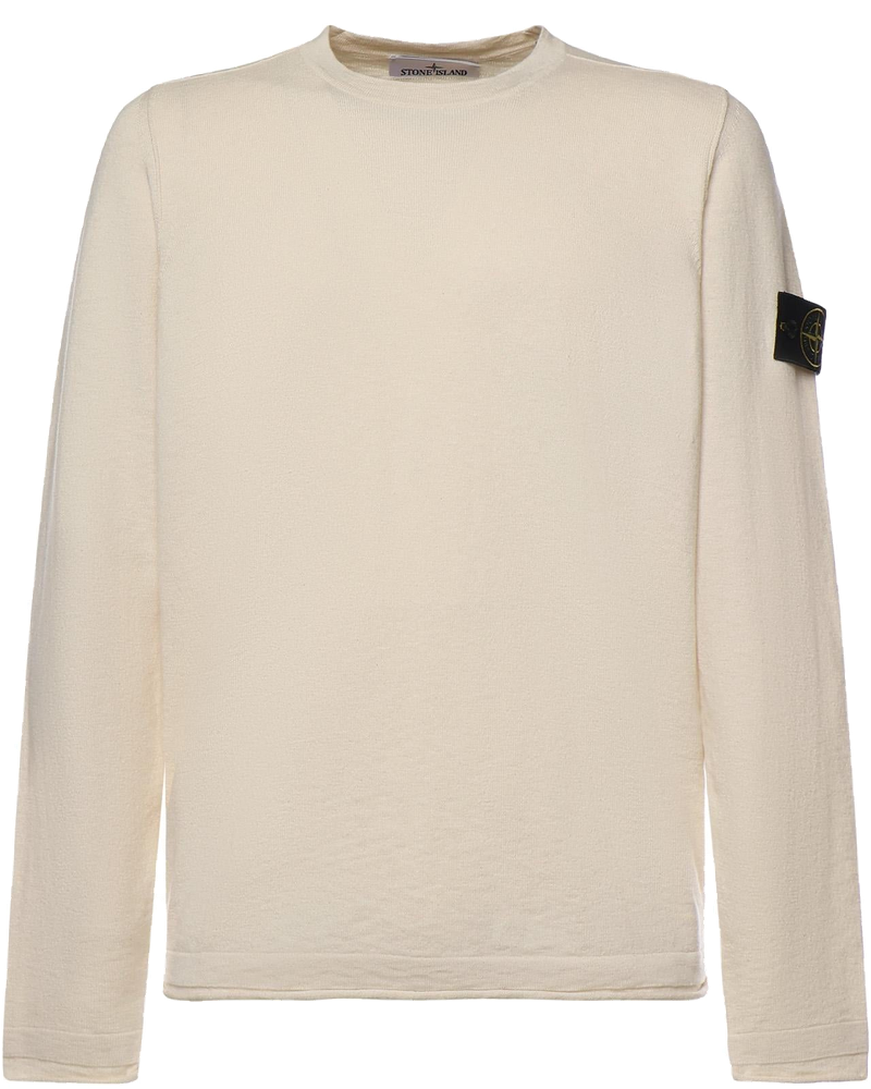 Оригінальна Maglione In Cotone E Nylon Con Logo Stone island