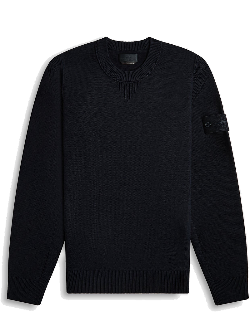 Cotton Cashmere Ghost Piece Crewneck Navy Blue Stone island – Гарантія оригінальності