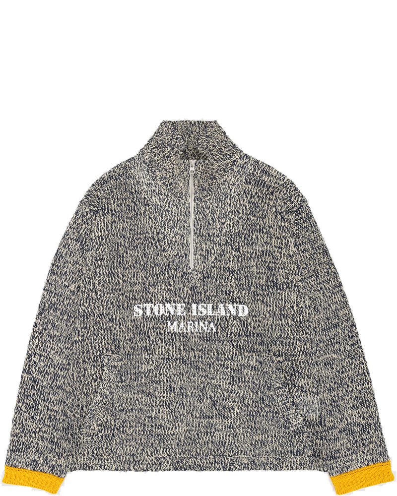 Cotton-Linen-Polyester With Rubberised Effect Marina Sweater Stone island – Гарантія оригінальності