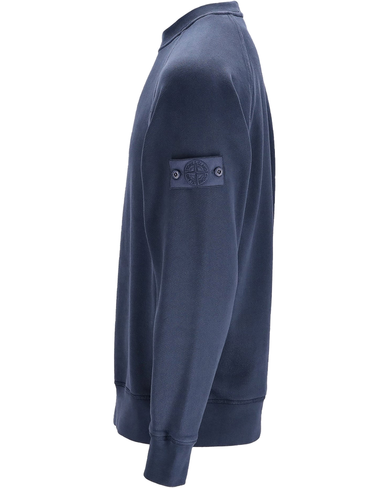 Heavy Organic Cotton Fleece Sweatshirt Stone island оригінал – Купити в Україні